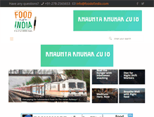 Tablet Screenshot of foodofindia.com